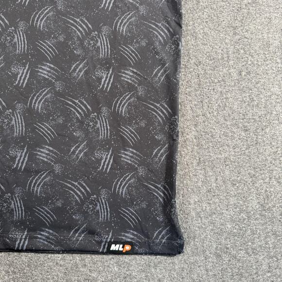 Sunday Swagger Polo Shirt Mens Medium Frisco Pandas Black Gray MLP Pickleball - Picture 10 of 12